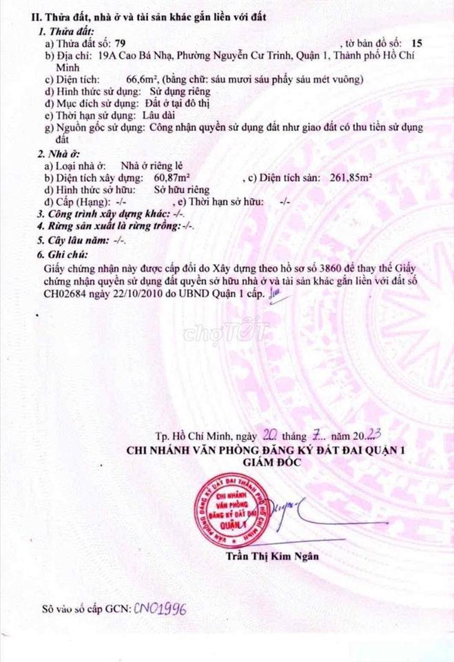 Nhà Trung Tâm Quận 1