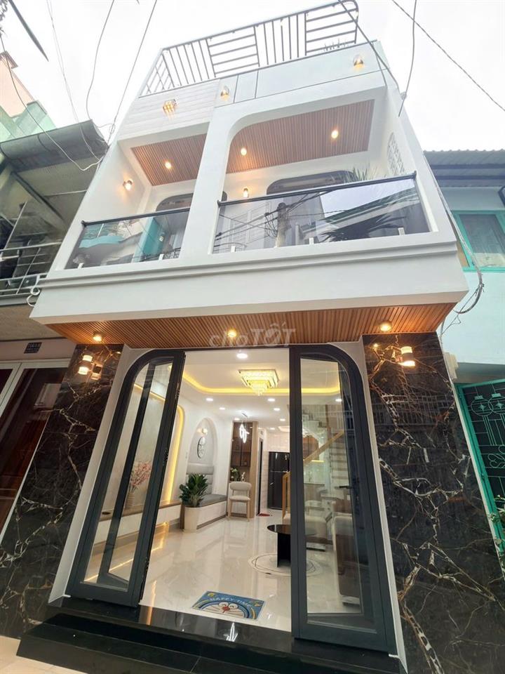 BÁN NHÀ HẺM 3.5M, ĐƯỜNG LÊ VĂN SỸ Q3, DT: 4.1X10M, GỒM 3 TẦNG, 7.5 TỶ