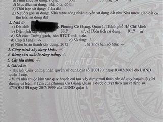 Tôi cần bán nhà gấp ngay trung tâm quận 1 ngay đường Cô Giang.