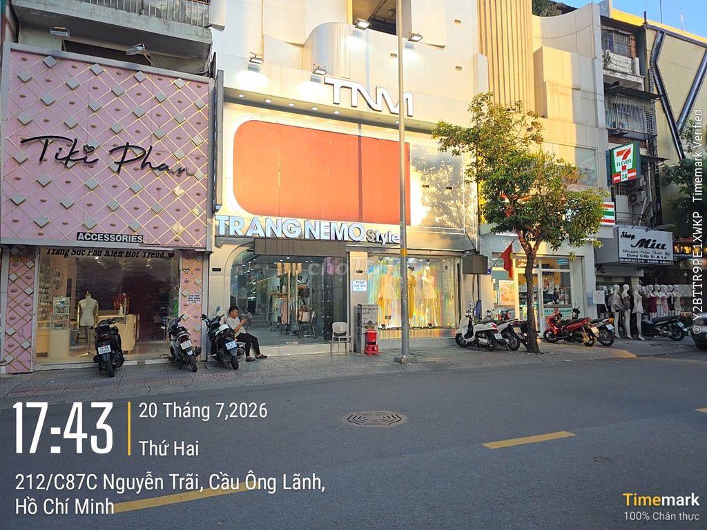 CHO THUÊ MT NGUYỄN TRÃI Q1 DT 8,4X18M GIÁ 190TR