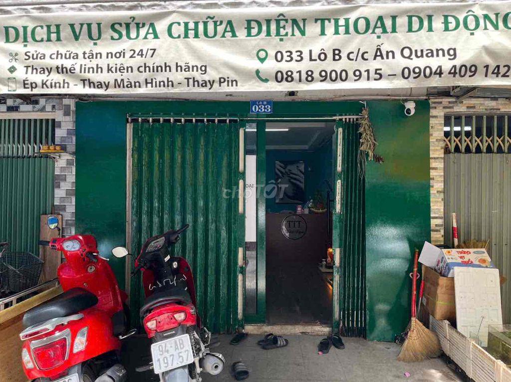 Cho Thuê Tầng Trệt 033 Lô B C/Cư Ấn Quang, vừa ở vừa kinh doanh
