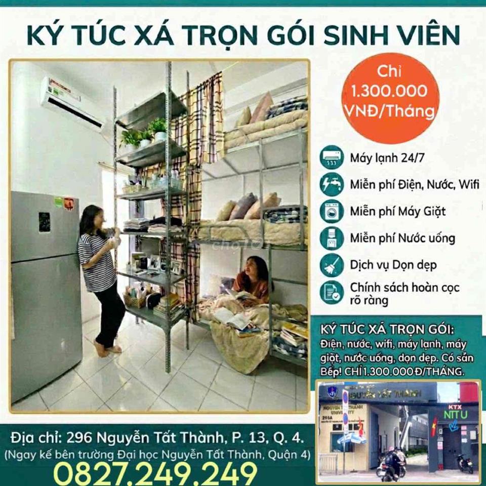 Ở ghép Quận 4 cách ĐH Nguyễn Tất Thành 200m chỉ 1tr2
