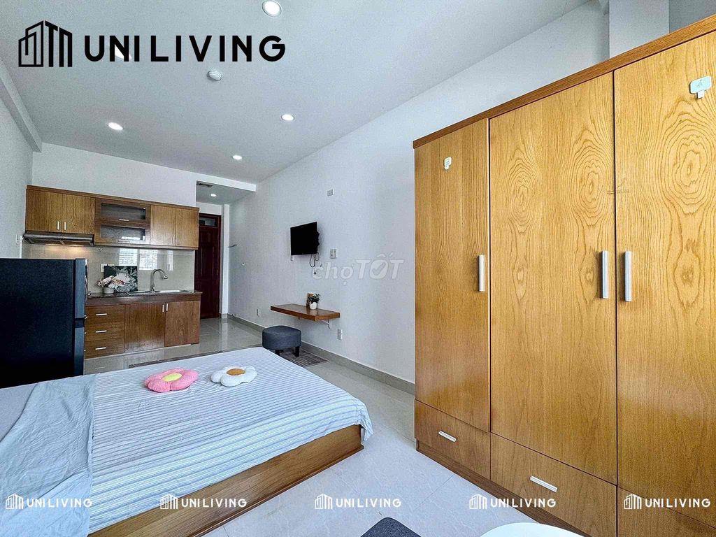 Studio mini rộg 35m2 full nội thất ngay Huflit, UEH, DLichSG,….
