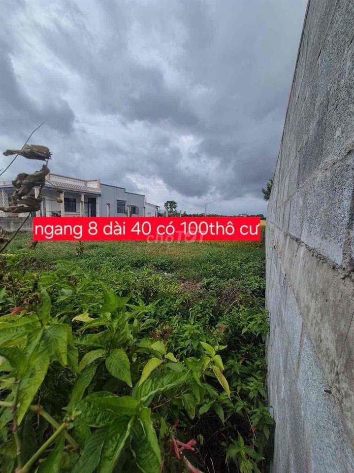 Đất mặt tiền 320mv 690 triệu 100 thổ cư gò công tây tiền giang