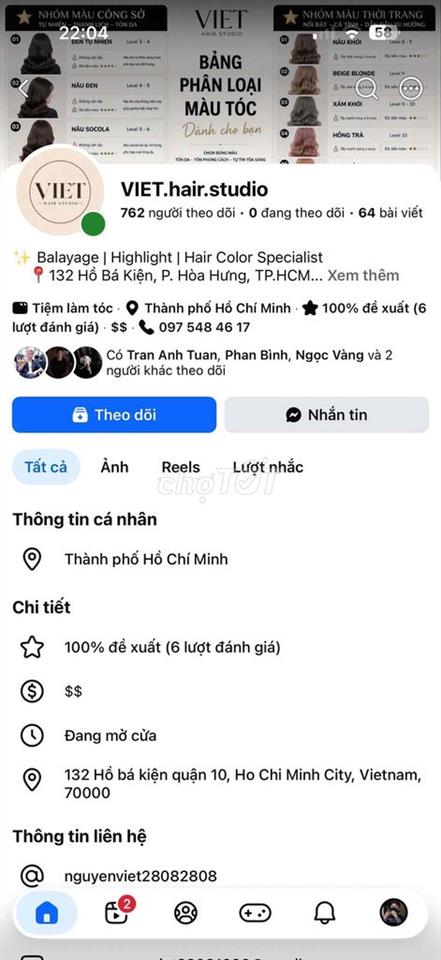 làm tóc quận 10
