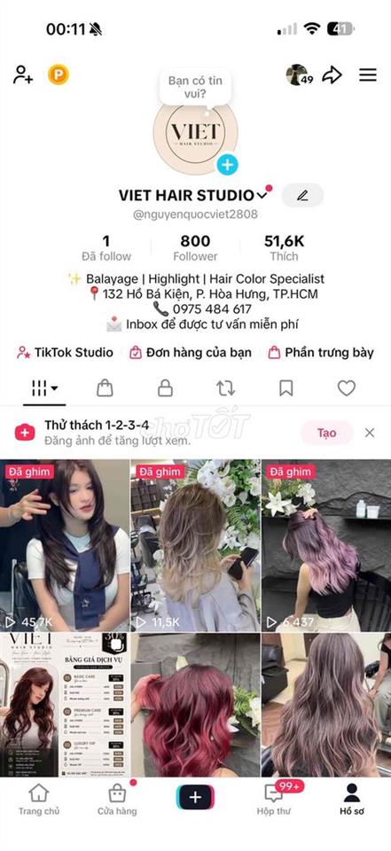 làm tóc quận 10