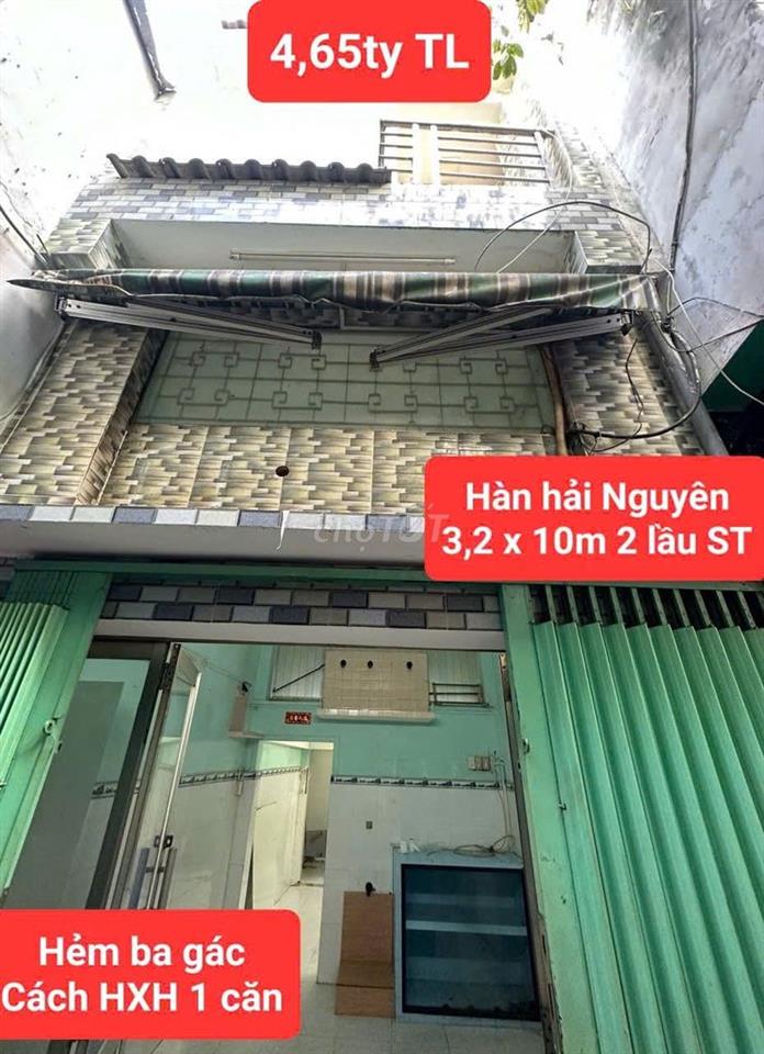 HÀN HẢI NGUYÊN 3,2 X 10M 2 LẦU ST CÁCH HẺM XE HƠI 1 CĂN