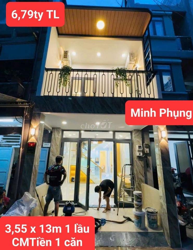 NHÀ BÌNH THỚI- ÔNG ÍCH KHIÊM DT; 3,8 X 14M 2 TẦNG 3PN
