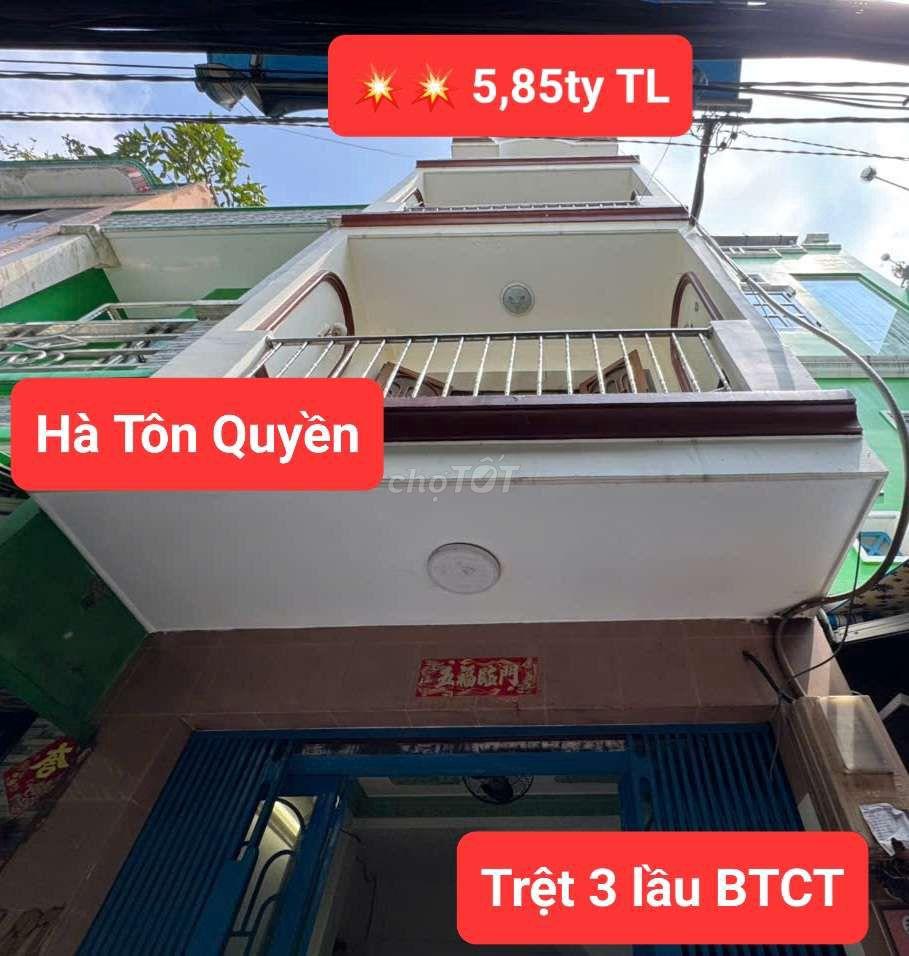 NHÀ BÌNH THỚI- ÔNG ÍCH KHIÊM DT; 3,8 X 14M 2 TẦNG 3PN