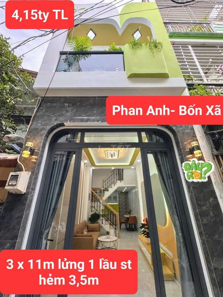 NHÀ HẺM NGUYỄN VĂN LUÔNG 6 X 7M TRỆT 2 TẦNG 3PN 2WC GẦN CHỢ PHÚ LÂM