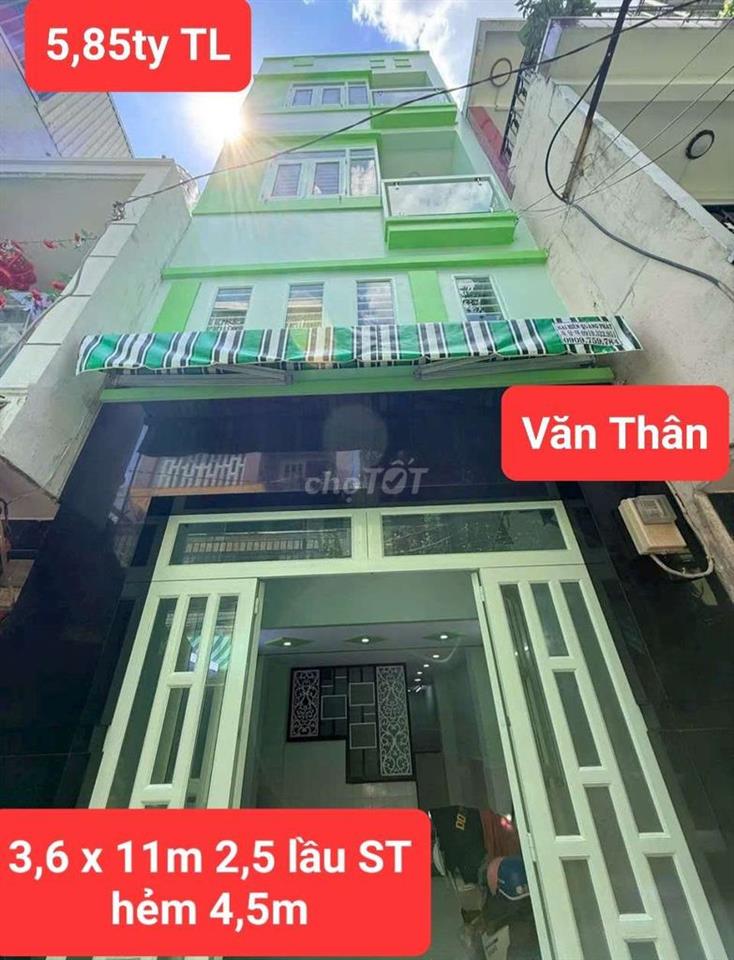 NHÀ HẺM NGUYỄN VĂN LUÔNG 6 X 7M TRỆT 2 TẦNG 3PN 2WC GẦN CHỢ PHÚ LÂM