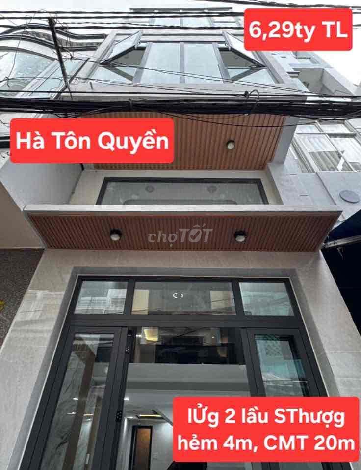 🏡 NHÀ ĐẸP LẠC LONG QUÂN –4 x 12 Trệt 2 Lầu HẺM XE HƠI 6M