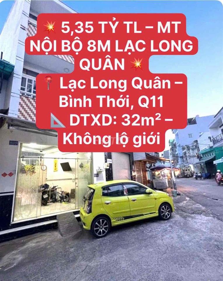 MT HẺM XE HƠI 8M GẦN CHỢ BÌNH THỚI