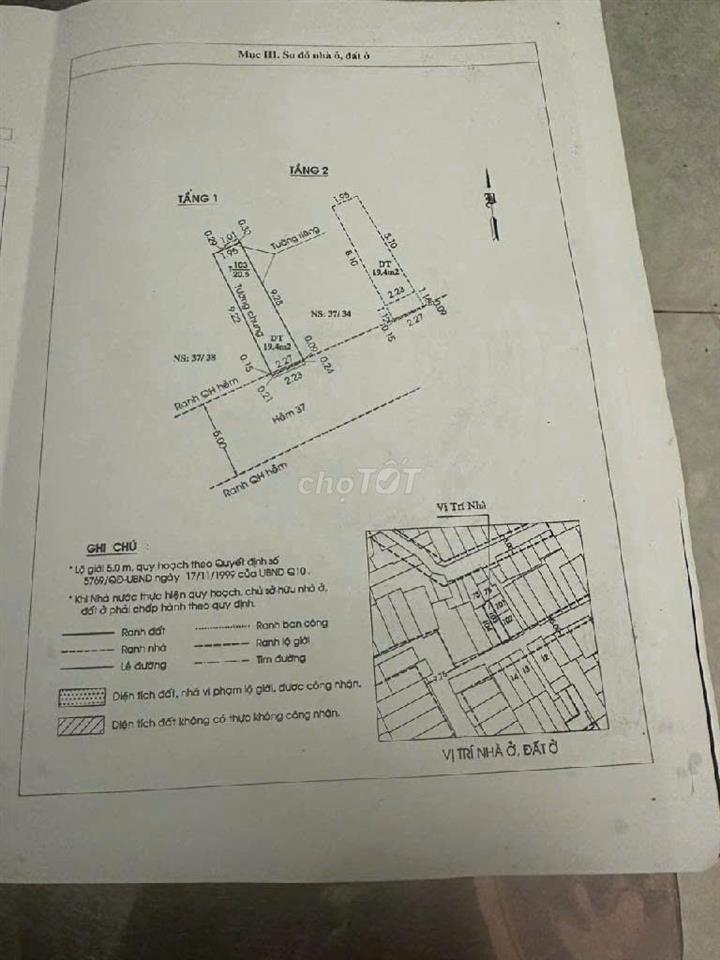 Bán nhà hẻm 37/36 Nguyễn Ngọc Lộc, phường Diên Hồng