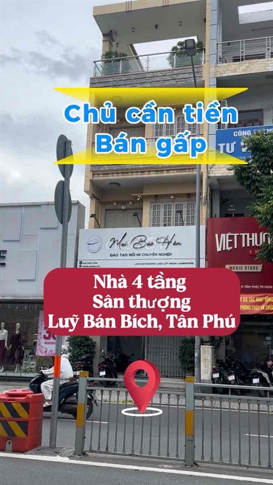 MT Luỹ Bán Bích-Tân Phú- 5x32m-5 tầng-Giá 30 tỷ