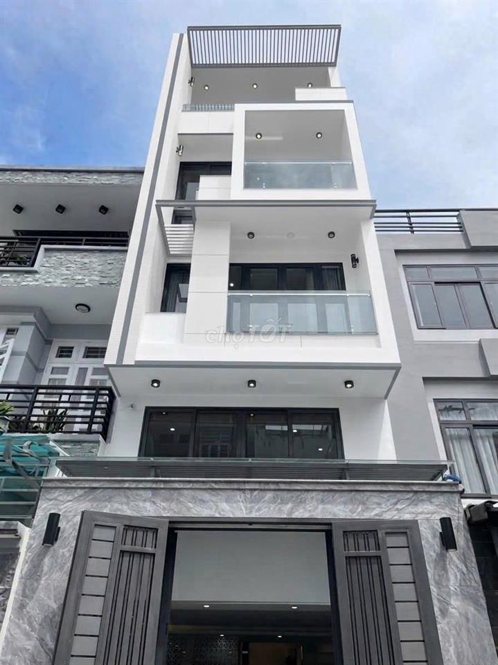 NHÀ ĐẸP MỚI XÂY - 165A Tô Hiến Thành P.12, Q.10 - Dt 5x20, trống suốt