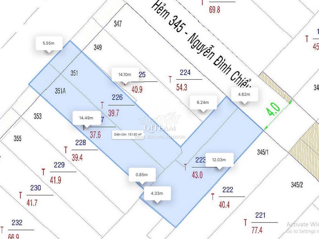 ✅CHO THUÊ NGUYÊN CĂN MẶT TIỀN NGUYỄN ĐÌNH CHIỂU, QUẬN 3 ( NỞ HẬU 12M)