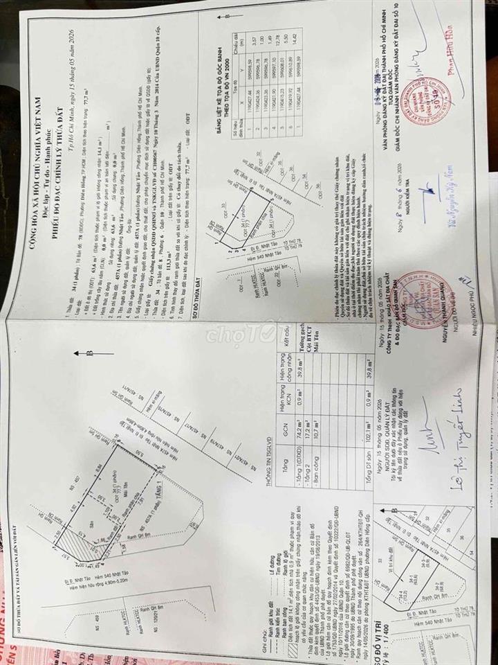 Bán nhà mặt tiền đường Nhật Tảo