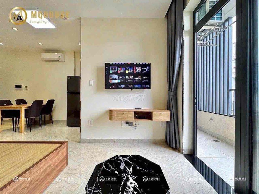 Cho Thuê căn hộ bancol trang bị full nt hầm xe to  trung tâm q3