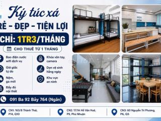 KTX FULL TIỆN NGHI Q5, Q10, PHÚ NHUẬN - CHỈ 1,3 TRIỆU