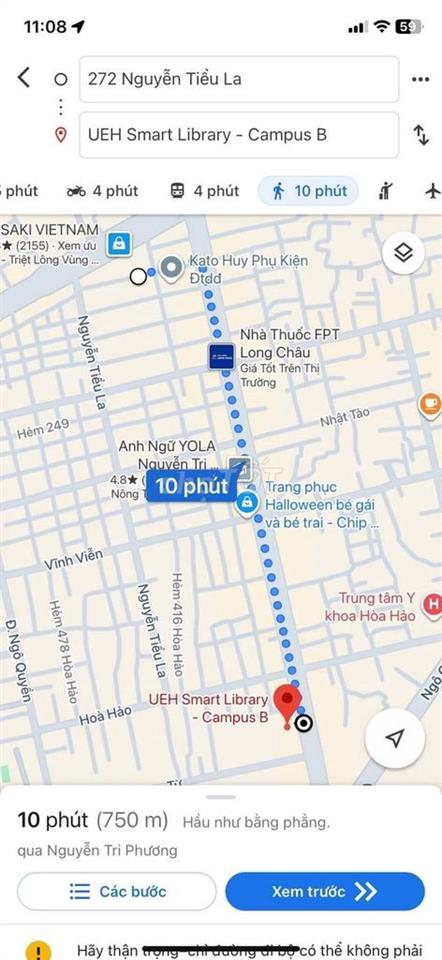 Cho thuê phòng trọ Quận 10 gần đại học UEH giá 4.5 tr