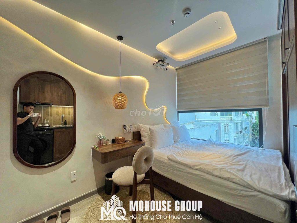 CĂN HỘ STUDIO BANCOL 35M2 gần Sân Bay - thang máy full nội thất