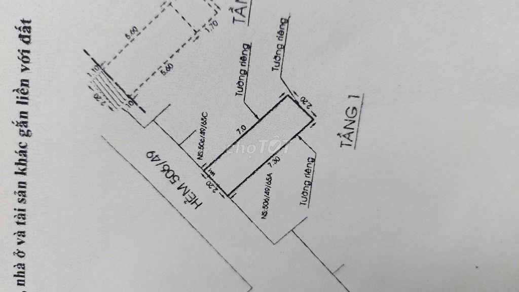 Bán nhà hẻm Lạc Long Quân