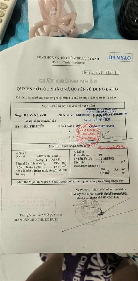 Nhà bán quận 11 