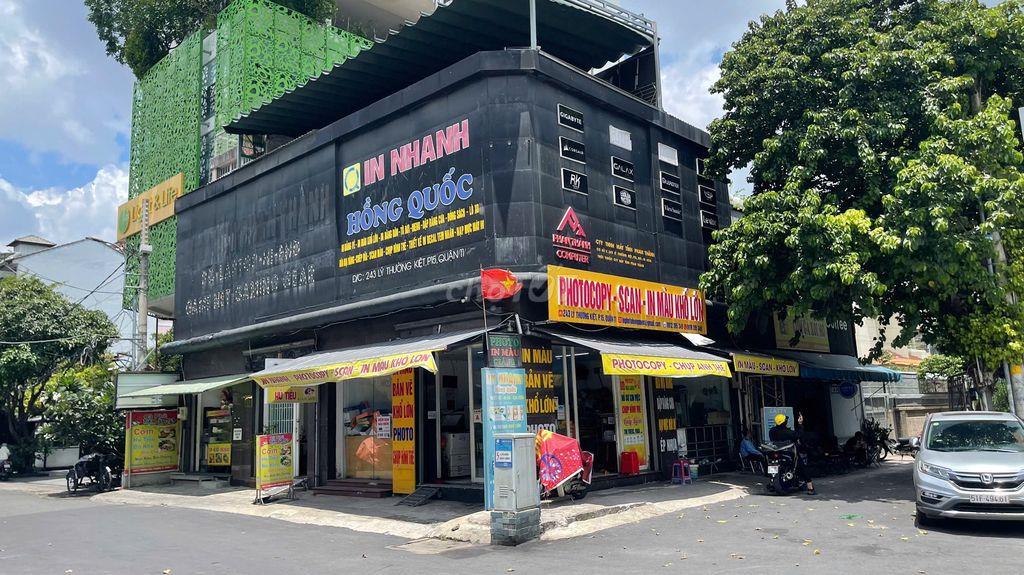 GÓC 2 MẶT TIỀN LÝ THƯỜNG KIỆT 10M X 18M , 1 TRỆT 2 LẦU NHÀ MỚI CỰC ĐẸP