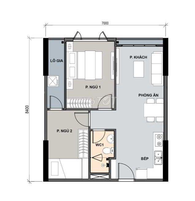 Chính chủ bán căn Picity 2pn vị trí siêu đẹp view trực diện hồ bơi