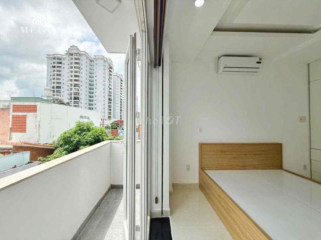 PHÒNG STUDIO BAN CÔNG MỚI XÂY - 40M2 - NGAY CVPM QUANG TRUNG