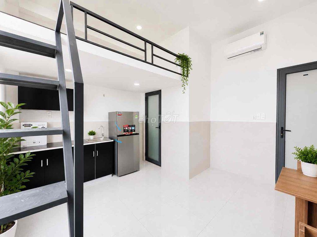 CĂN HỘ CÓ GÁC - CỬA SỔ THOÁNG - ĐẦY ĐỦ NỘI THẤT