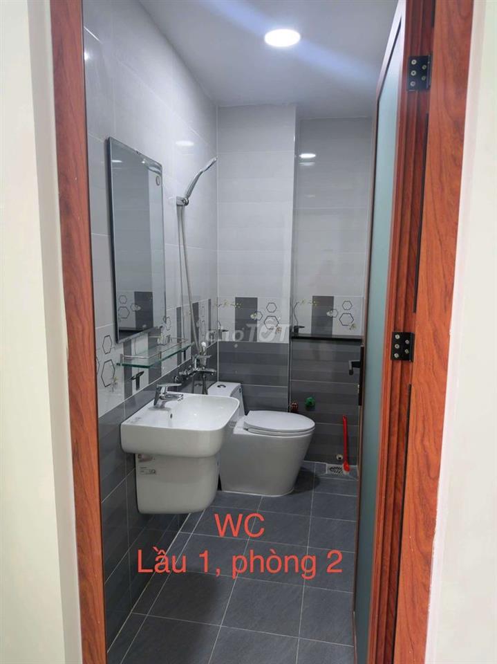 CHO THUÊ NHÀ MỚI TINH ĐƯỜNG NGUYỄN THỊ NHUẦN. 1 TRỆT 2 LẦU, DT 4×25