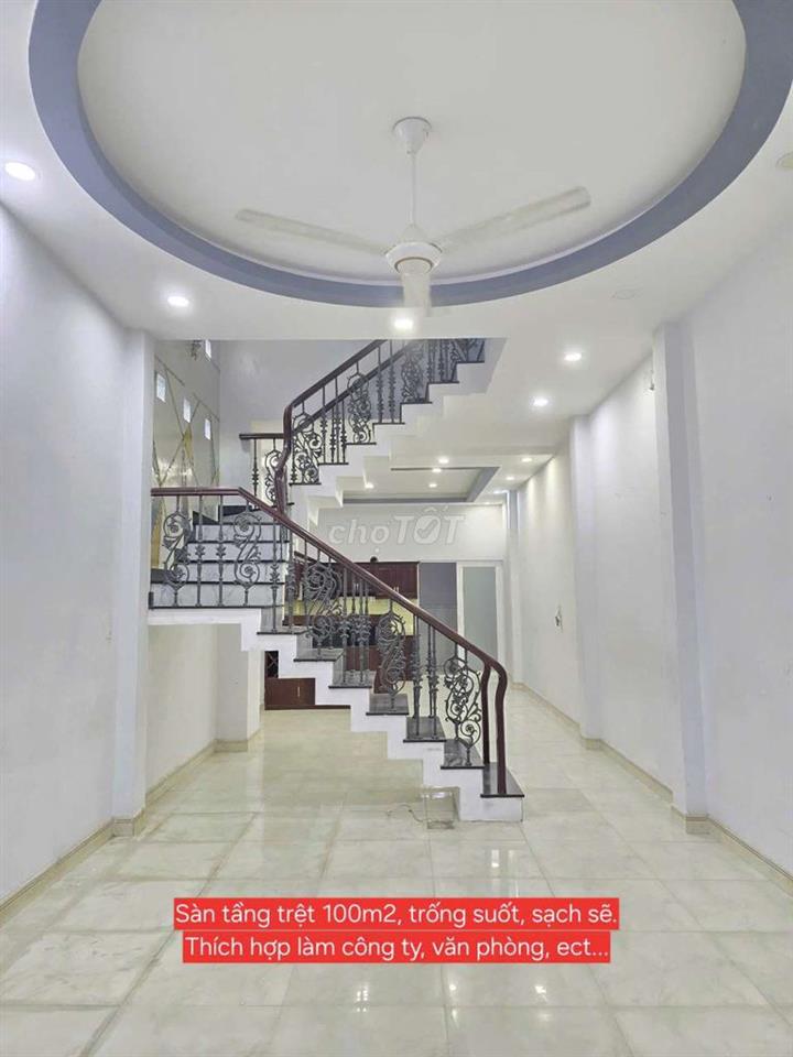 CHO THUÊ NHÀ NGUYÊN CĂN MẶT TIỀN. 1 TRỆT 2 LẦU, DT 4×25, CÓ 5PN