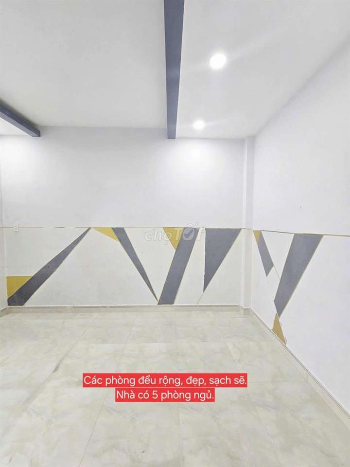 CHO THUÊ NHÀ NGUYÊN CĂN MẶT TIỀN. 1 TRỆT 2 LẦU, DT 4×25, CÓ 5PN