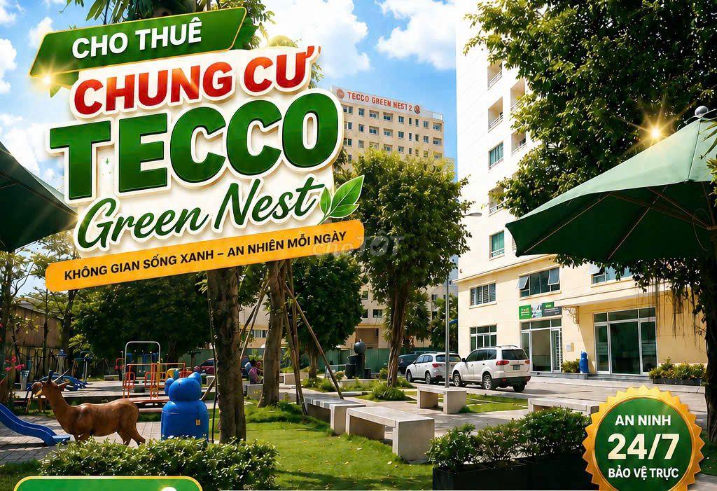 🏡 Cho thuê căn hộ 2PN – CC TECCO TOWER GREEN NEST Q12