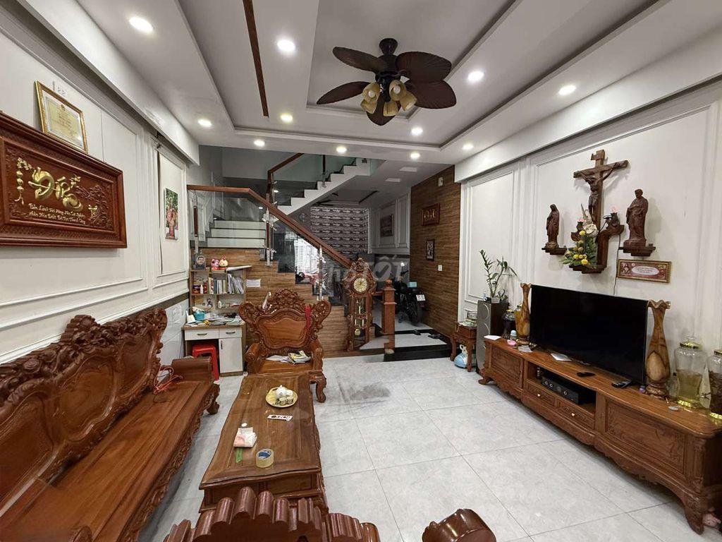 Nhà Phố 5,2m x 19m. Xây 3 Tầng Hẻm 8M Đường Tân Thới Hiệp 15