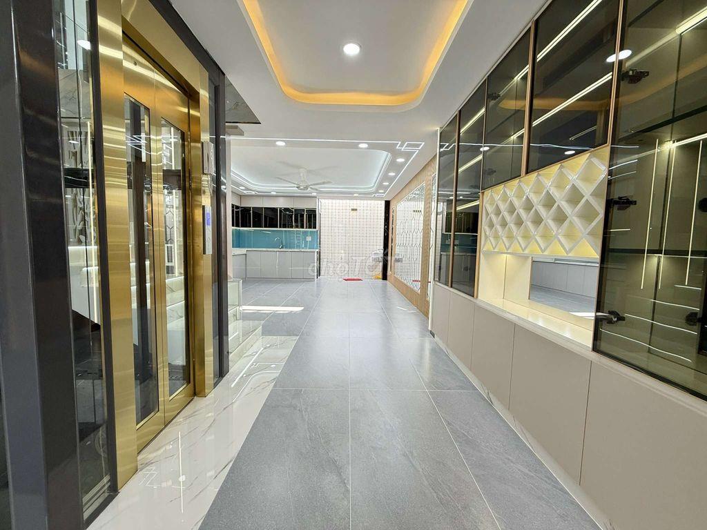 Nhà 5m x 20m. 4 Tầng Có Thang Máy Hẻm nhựa Thông Lê Thị Riêng