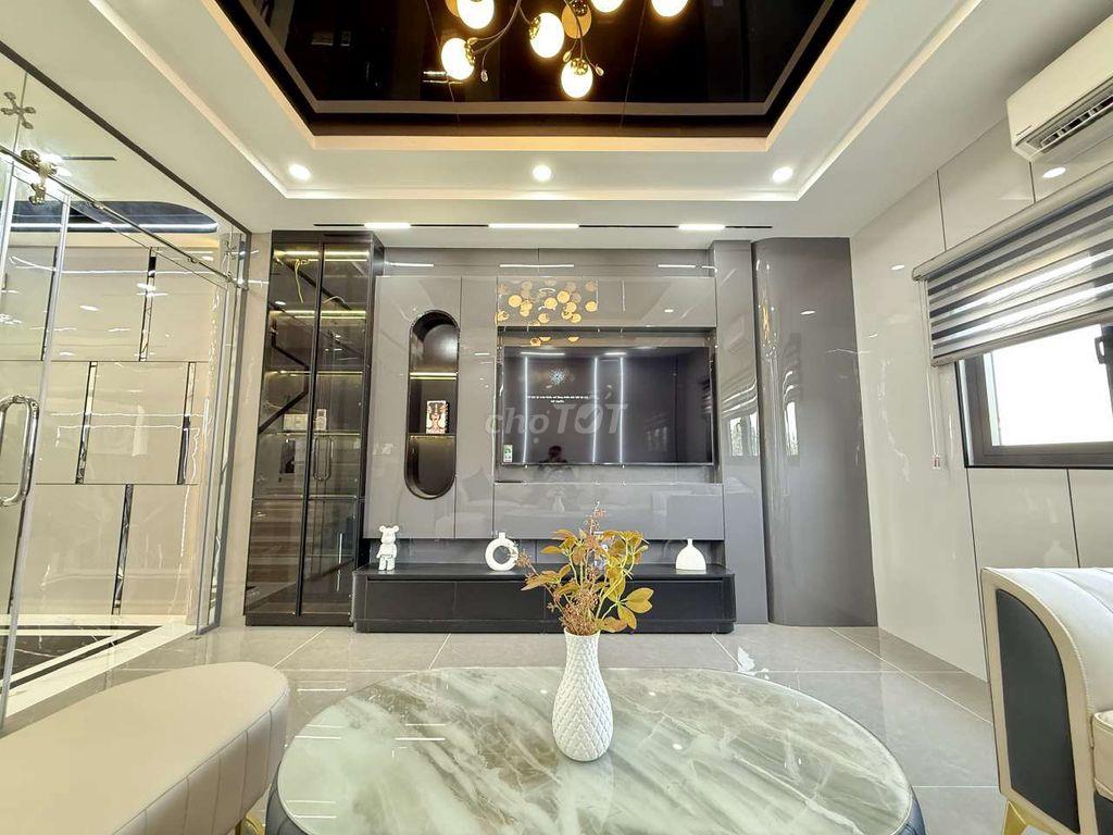 Nhỉnh 6 tỷ Siêu Phẩm 4m x 14m. 4 Tầng Hẻm nhựa 7m Thạnh Xuân 25