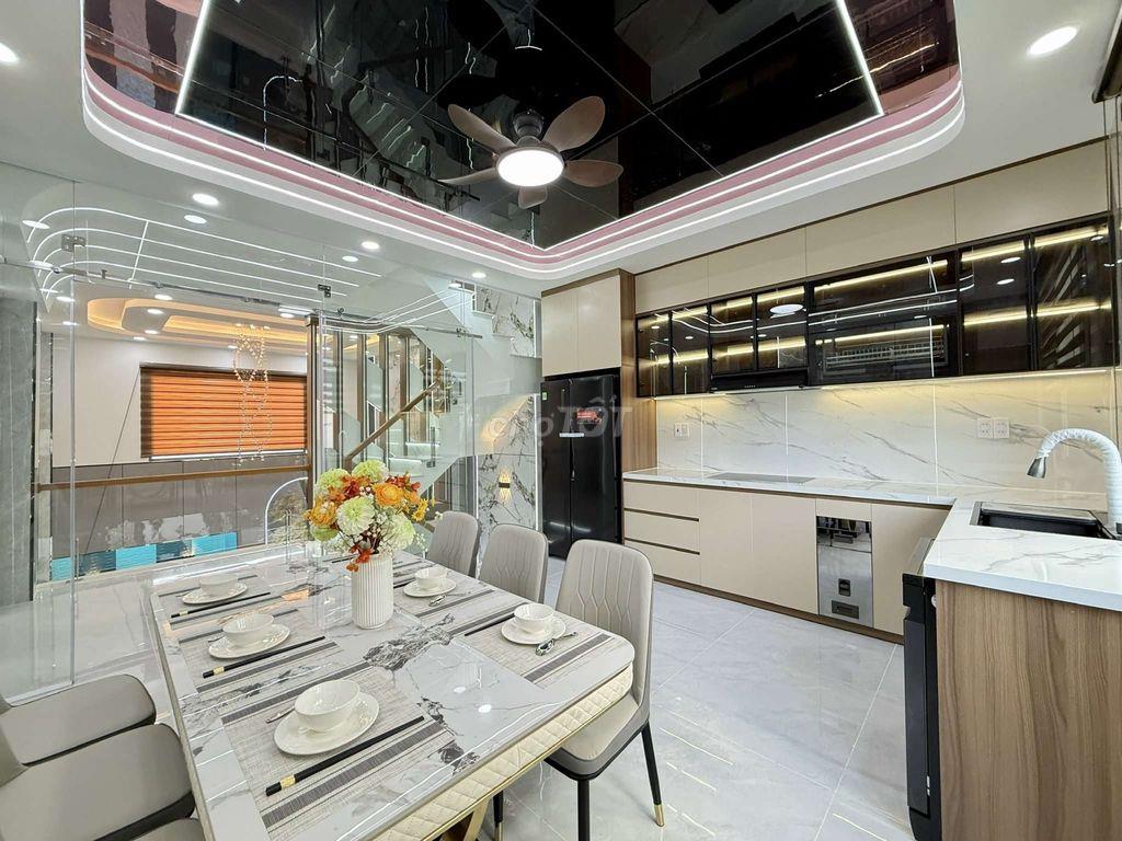 Cặp Siêu Phẩm 4 Tầng Hẻm thông 8M Khu VIP Nguyễn Ảnh Thủ
