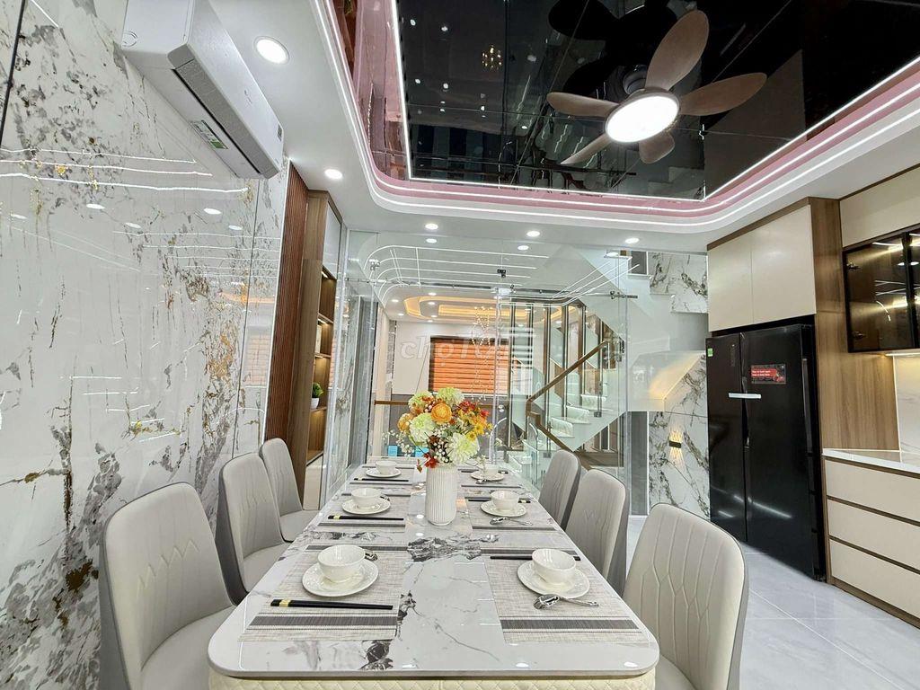 Cặp Siêu Phẩm 4 Tầng Hẻm thông 8M Khu VIP Nguyễn Ảnh Thủ
