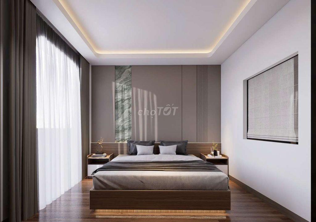 Siêu Phẩm Ngang 5M. 5 Tầng Thang Máy Hẻm 12m Khu Biệt thự Lê Thị Riêng