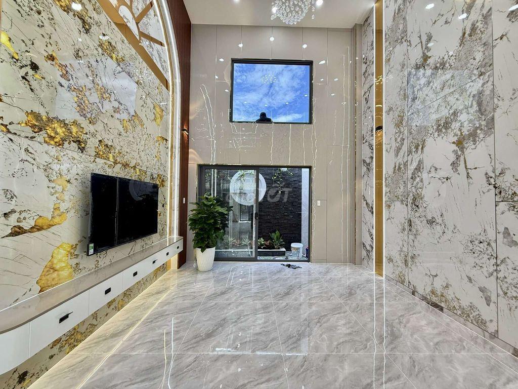 Siêu Phẩm Ngang 4,5m Xây 4 Tầng Thang Máy Hẻm 13m Khu VIP Lê Thị Riêng