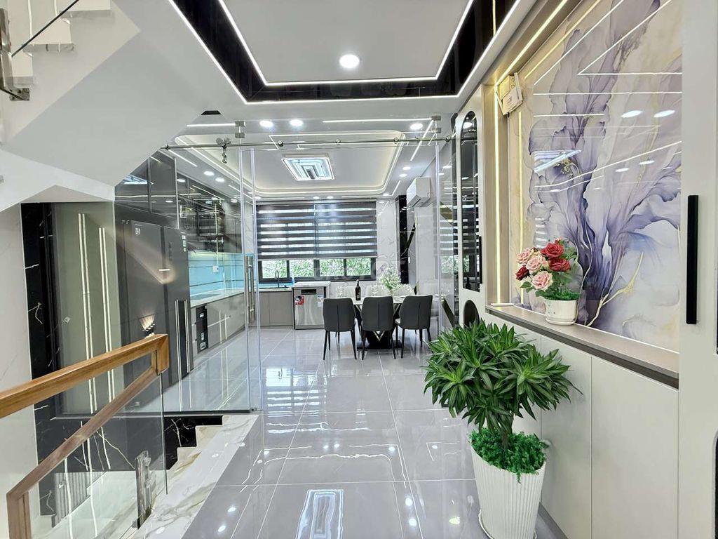 Nhỉnh 6 tỷ Nhà Phố 4 Tầng Hẻm nhựa 8m Đường Huỳnh Thị Hai