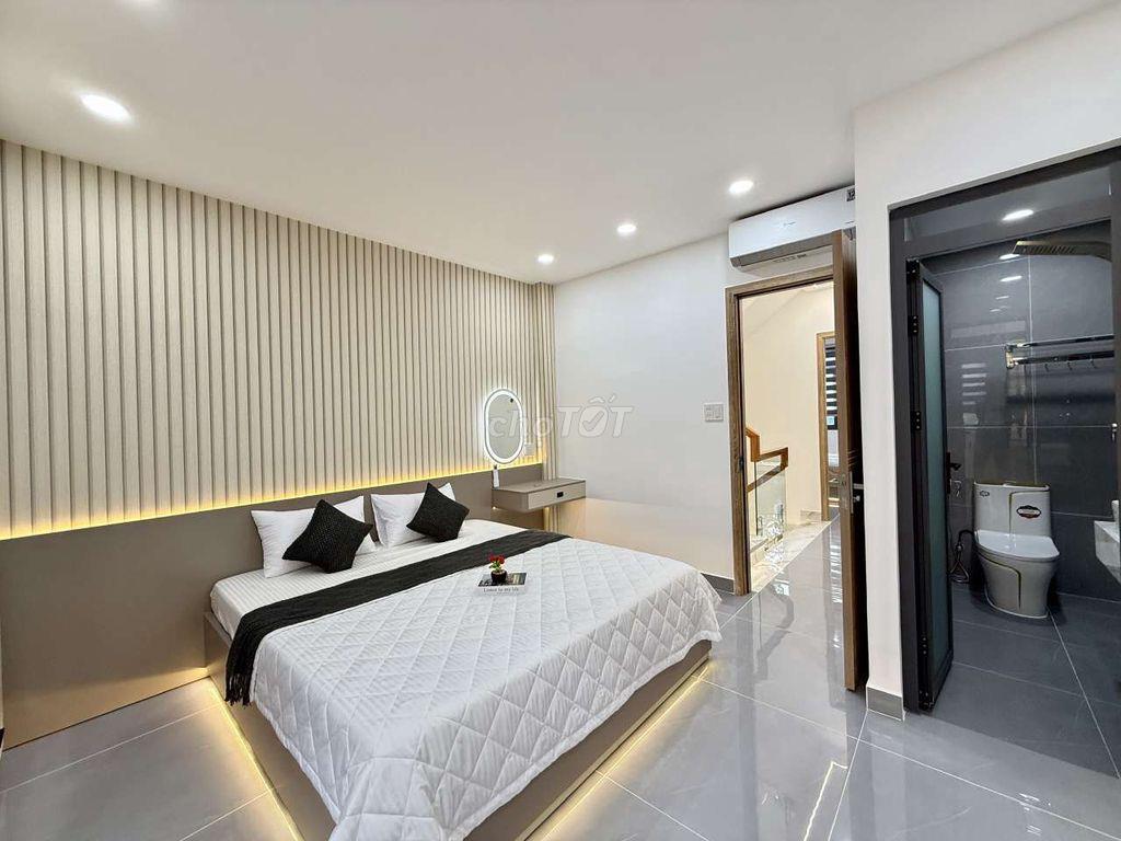 Nhỉnh 6 tỷ Nhà Phố 4 Tầng Hẻm nhựa 8m Đường Huỳnh Thị Hai