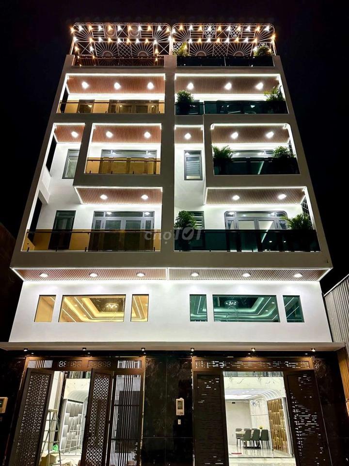 Siêu Phẩm Ngang 5,5m. 5 Lầu Có Thang Máy Khu VIP Hẻm rộng 14m TCH 10