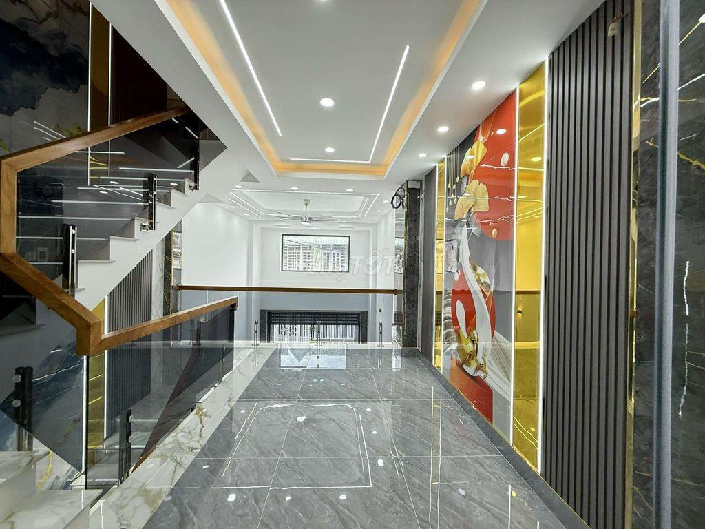 Nhà Phố 4m x 15m. xây 4 Tầng Hẻm 6m Thông Lê Văn Khương