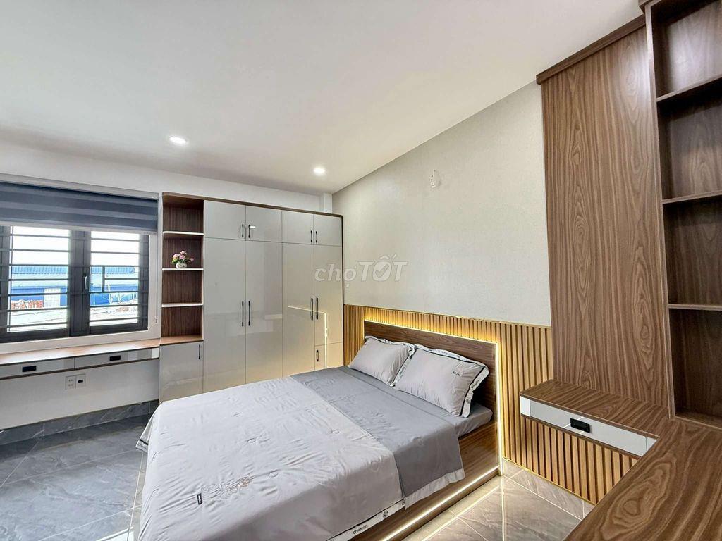 Nhà Phố 4m x 15m. xây 4 Tầng Hẻm 6m Thông Lê Văn Khương