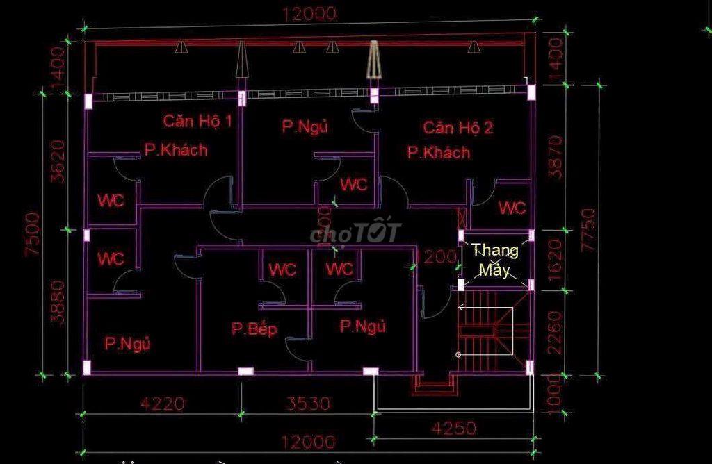 Nhà SHR 200m2 Ngang 12m Mặt Tiền Đông Hưng Thuận 05. Có GPXD Hầm 7 Lầu