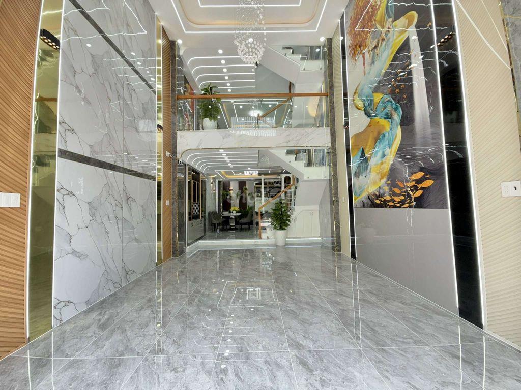 Nhà Phố 4,5m x 16m. 4 Tầng Mặt tiền Nhánh Thạnh Xuân 25. ( Cống Hộp 3)